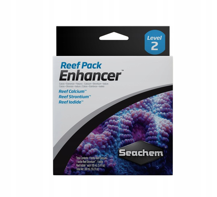 Levně Sada Doplňků Pro Útesy Seachem Reef Pack 2 Enhancer 3X100 ML Korále