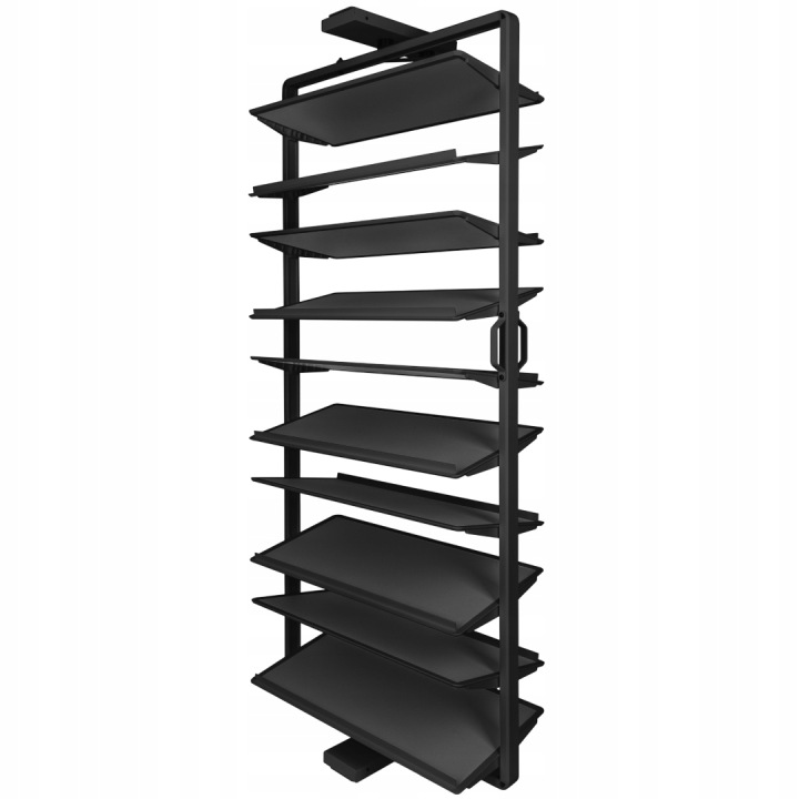 Otočná police Gtv Elite, regál na boty, 10 polic, 1610-1760, s tlumením dovírání