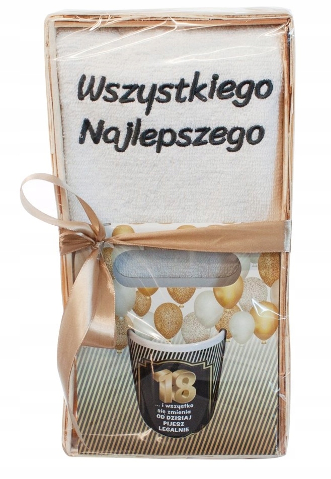 Dárková Sada – hrnek ručník – 18. narozeniny
