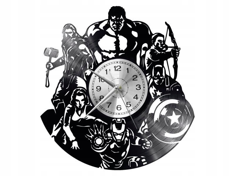 Avengers Nástěnné Hodiny Vinylová Deska Dárek Památka K Narozeninám