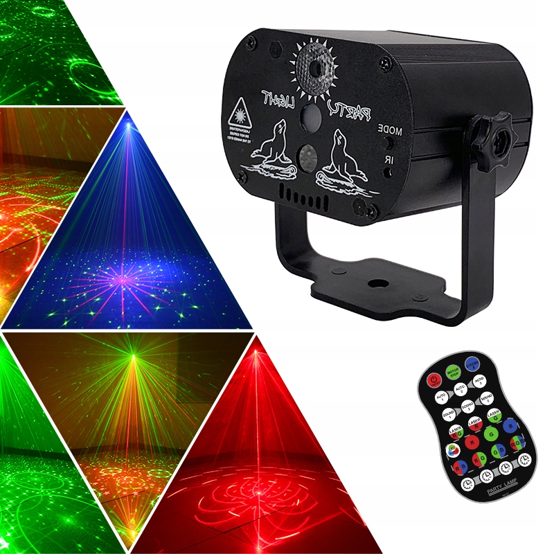 

Lamp Dyskotekowa Led Rgb Projektor Kontrola Głosu