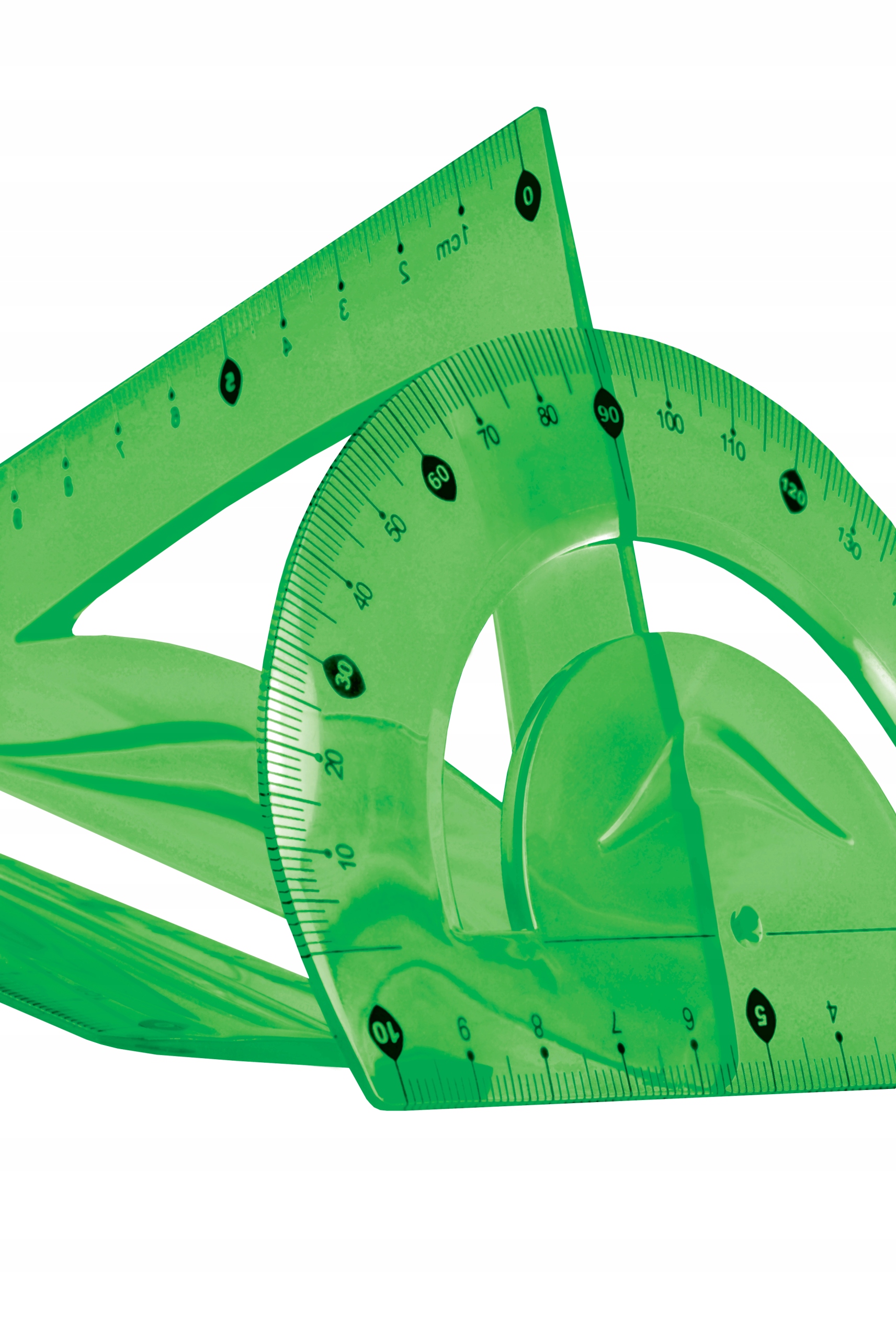 TETIS ZESTAW GEOMETRYCZNY LINIJKA EKIERKA BL010-ZK Marka Tetis