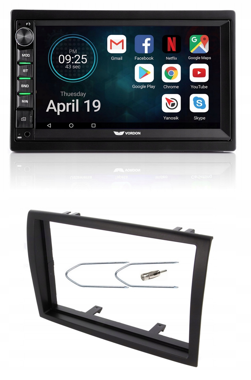 Bluetooth rádio Vordon AC-8290 Usb Carplay Citroen Jumper cúvacia kamera