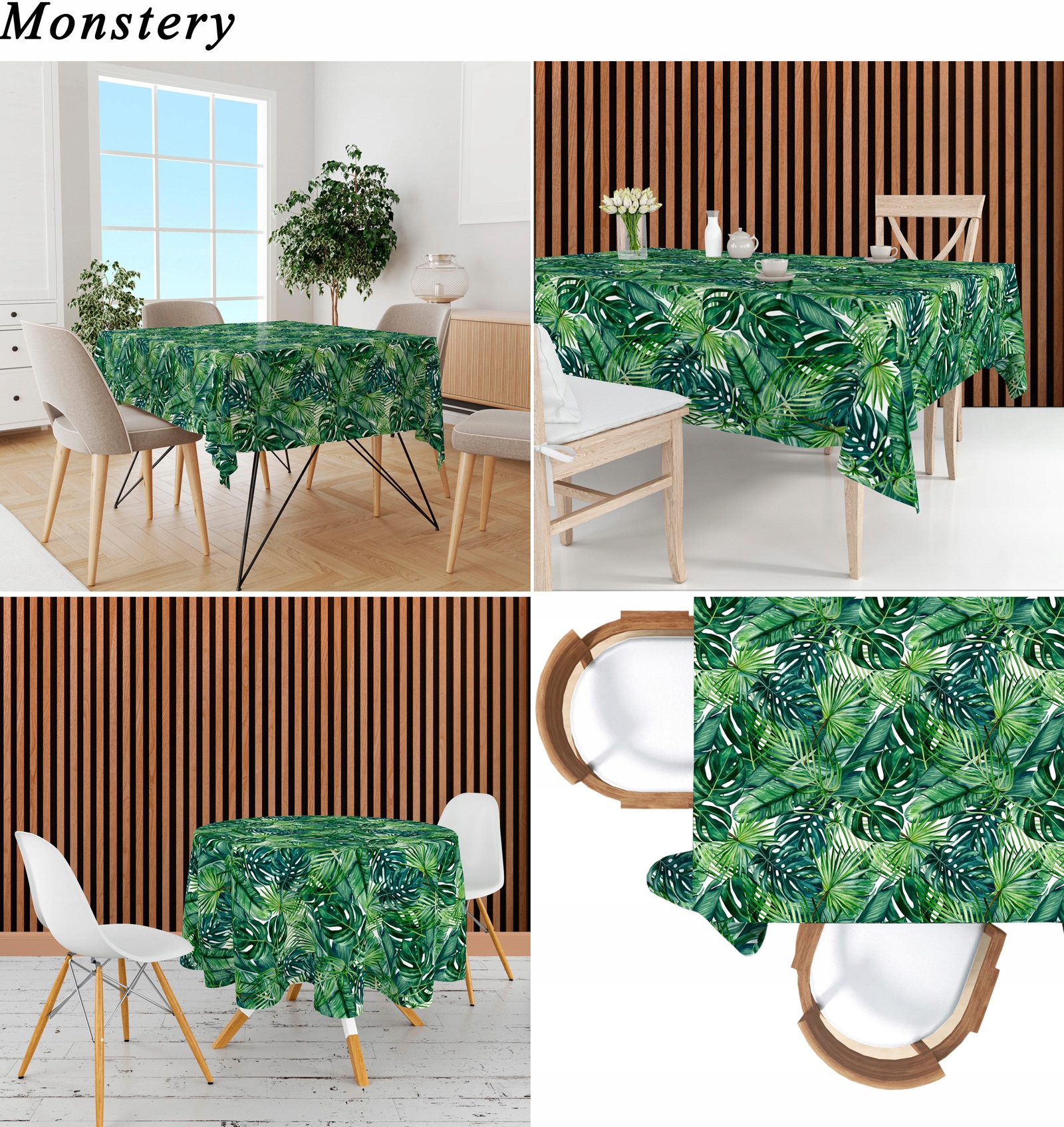 OBRUS PLAMOODPORNY NA WYMIAR - PROSTOKĄT KOŁO OWAL LIZBONA Szerokość produktu 10 cm