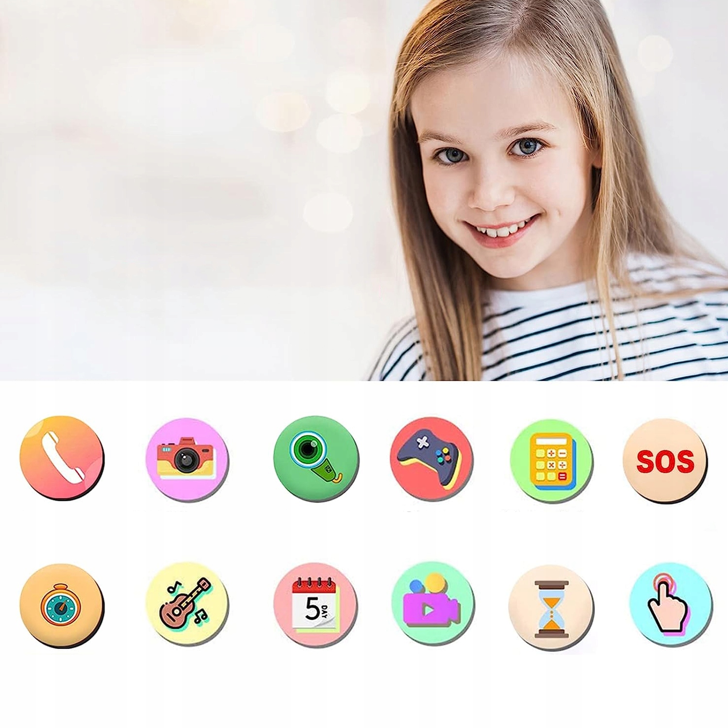 SMARTWATCH ZEGAREK DLA DZIECKA PREZENTY ŚWIĄTECZNE Wysokość koperty 50 mm