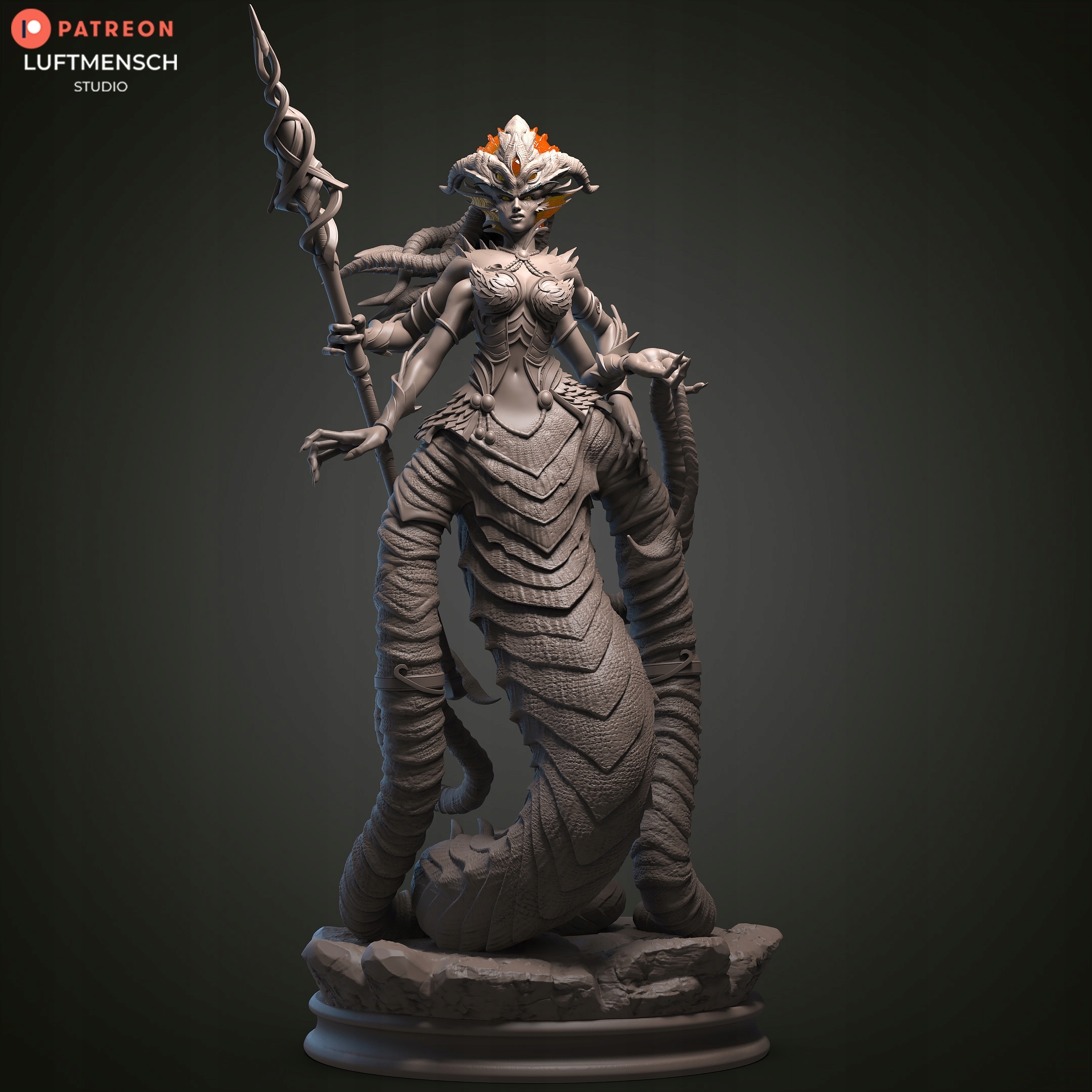 Figurka Queen Azshara 1:10 World of Warcraft 3D Pryskyřice 3D tisk dárek