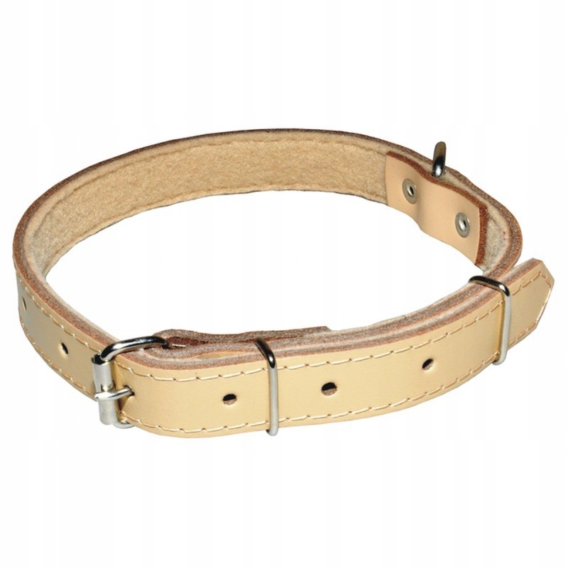 Levně Chaba kožený obojek 40 mm/75 cm Natura