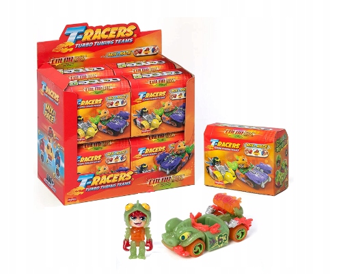 

T-racers 5 Color Rush Autko Z Figurką