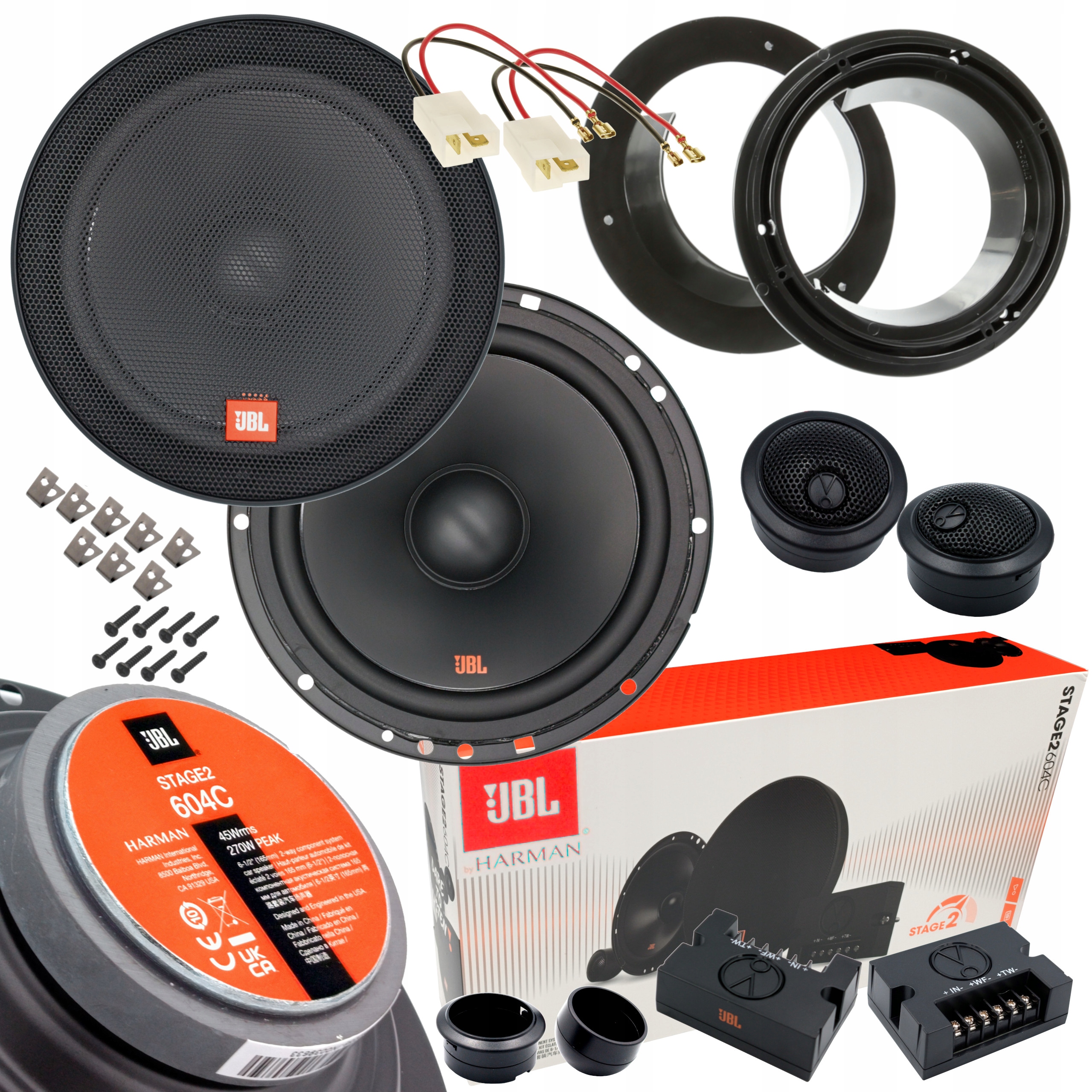 JBL STAGE2 604C Głośniki do FIAT SEDICI SUZUKI GRAND VITARA IGNIS SWIFT SX4