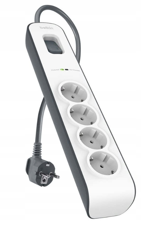 Belkin Listwa antyprzepięciowa do 525J 4x Ac Schuko, z kablem 2m BSV400VF2M