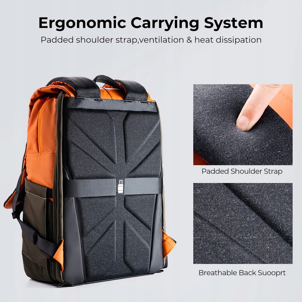 K&F CONCEPT Plecak Na Aparat Z Przegrodą Na Laptop 15-156 Cali 20L — miniatura 6