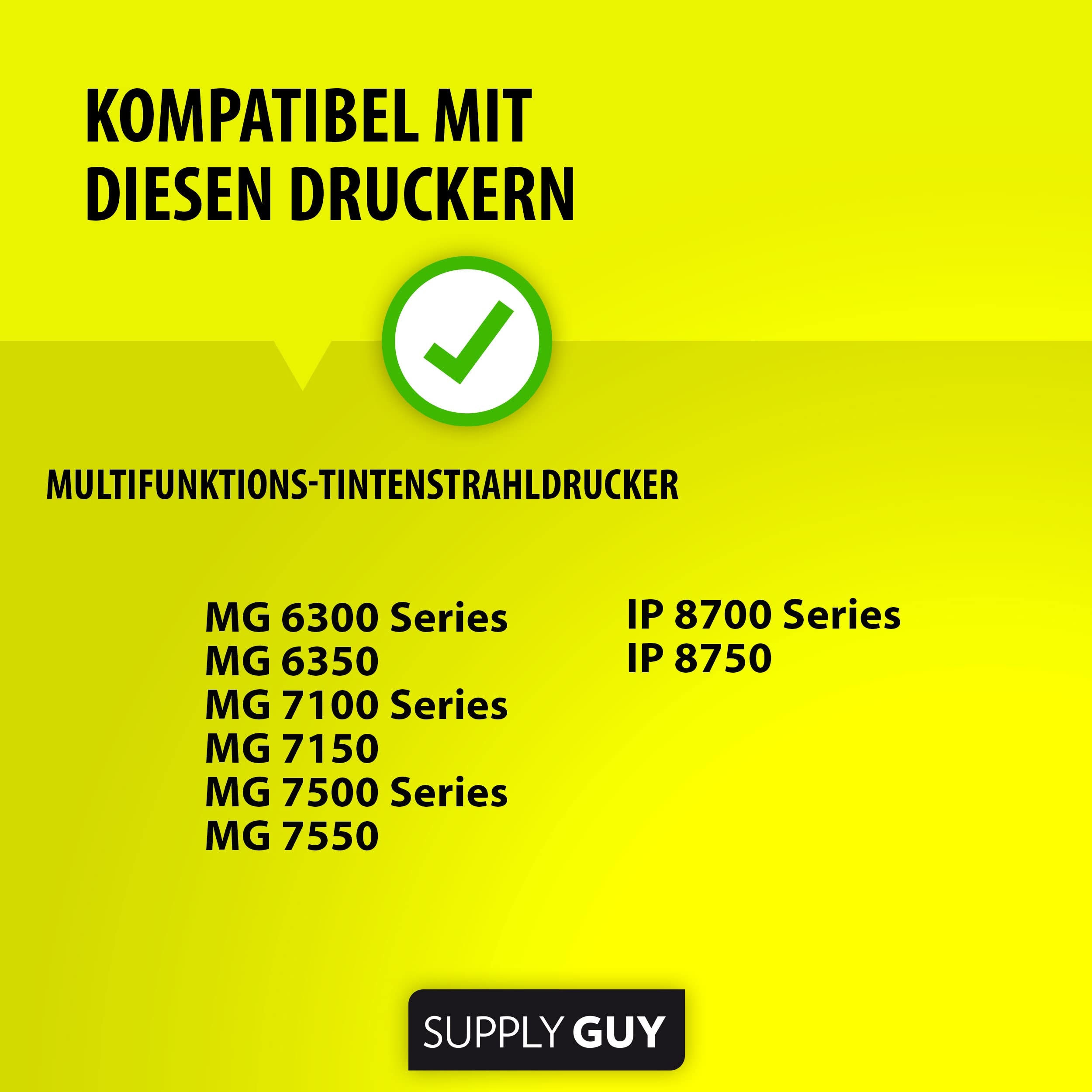 SUPPLY GUY 5 Tusze Z Chipem Kompatybilne Canon CLI-551 Szare Pixma IP8700 — miniatura 2
