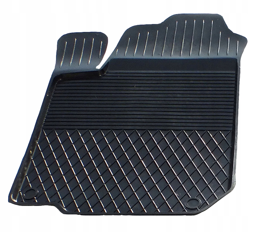 Dywanik samochodowy gumowy kierowcy korytkowy czarny lewy