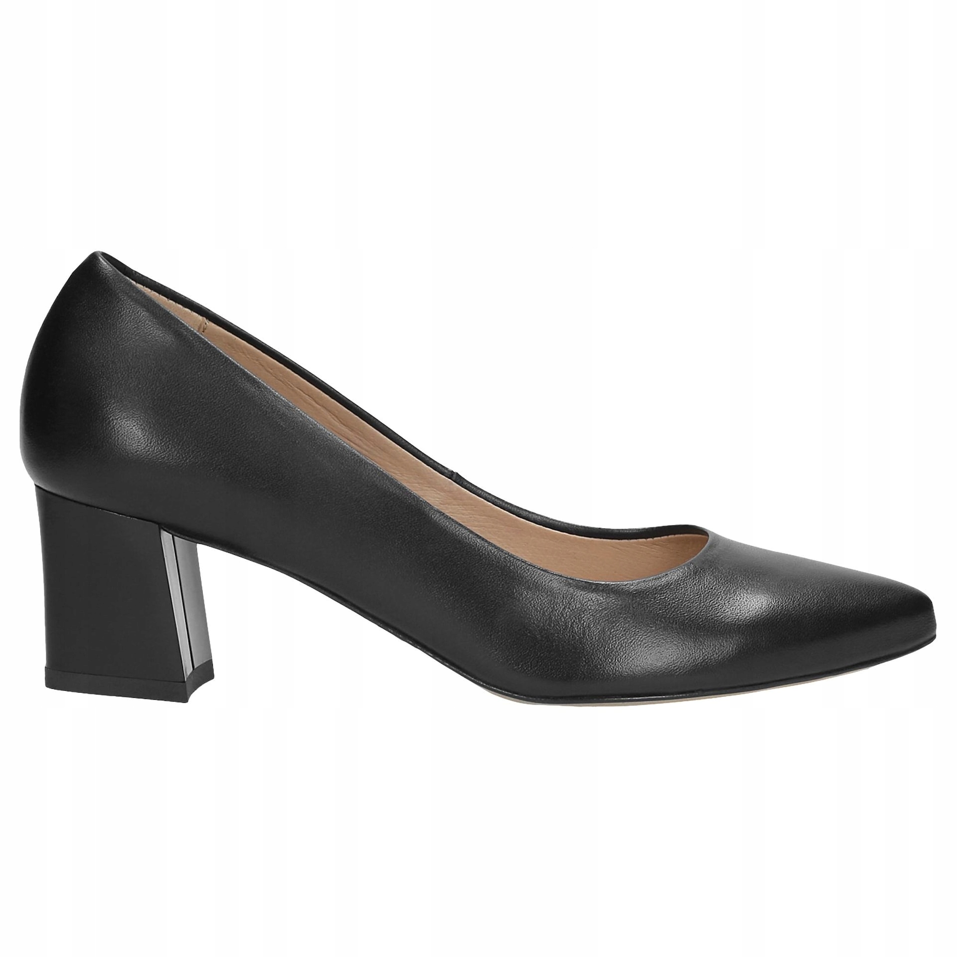 Dámské kožené lodičky Wojas Shoes, černé, vel. 39