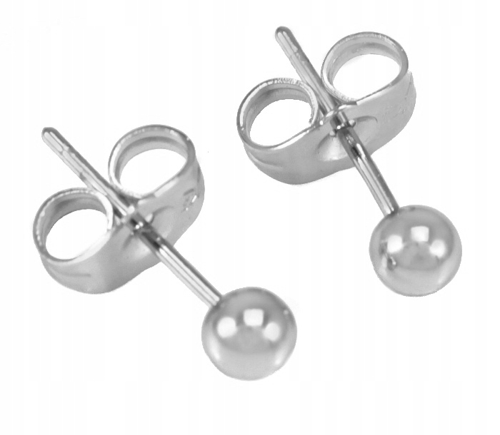 

Kolczyki Srebrne Kulki 4 mm Stal Chirurgiczna