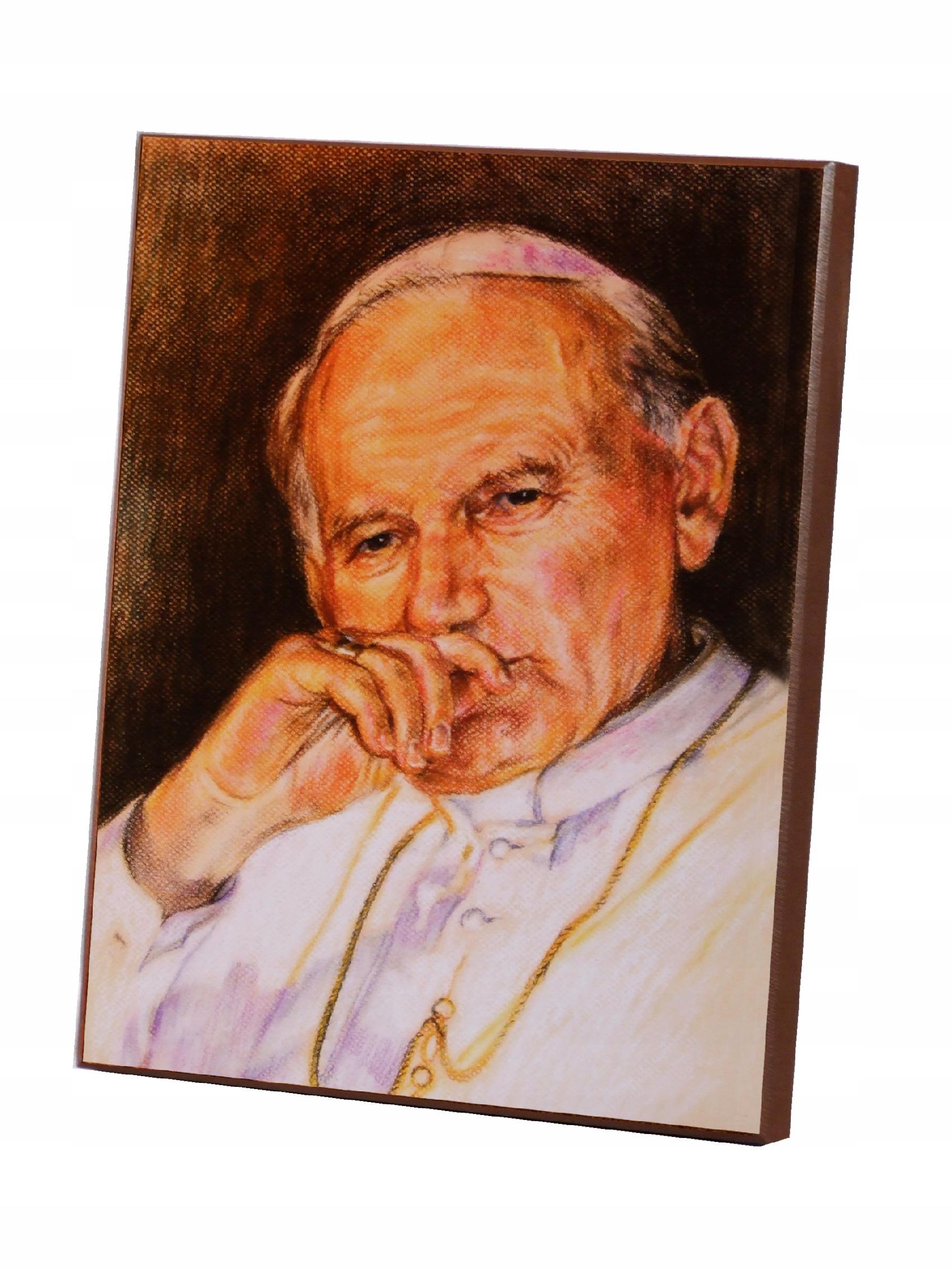 

Ikona Obraz Święty Jan Paweł II Papież 20x25 cm