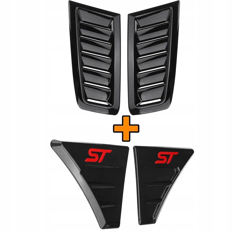 For Ford Focus RS ST MK2 Car Front Engine Hood Vents Air Inle