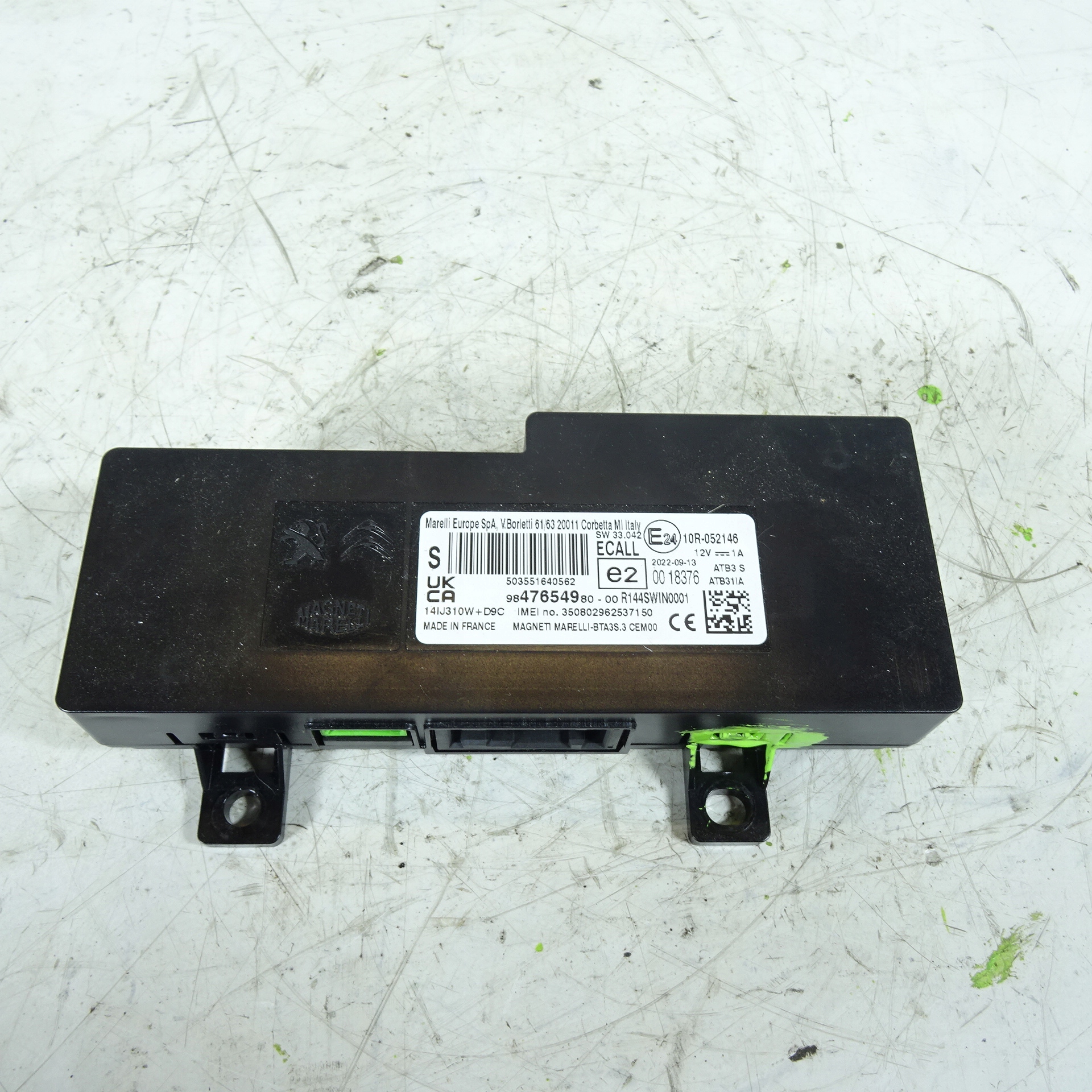 TOYOTA PROACE CITY module BLUETOOTH 9847654980