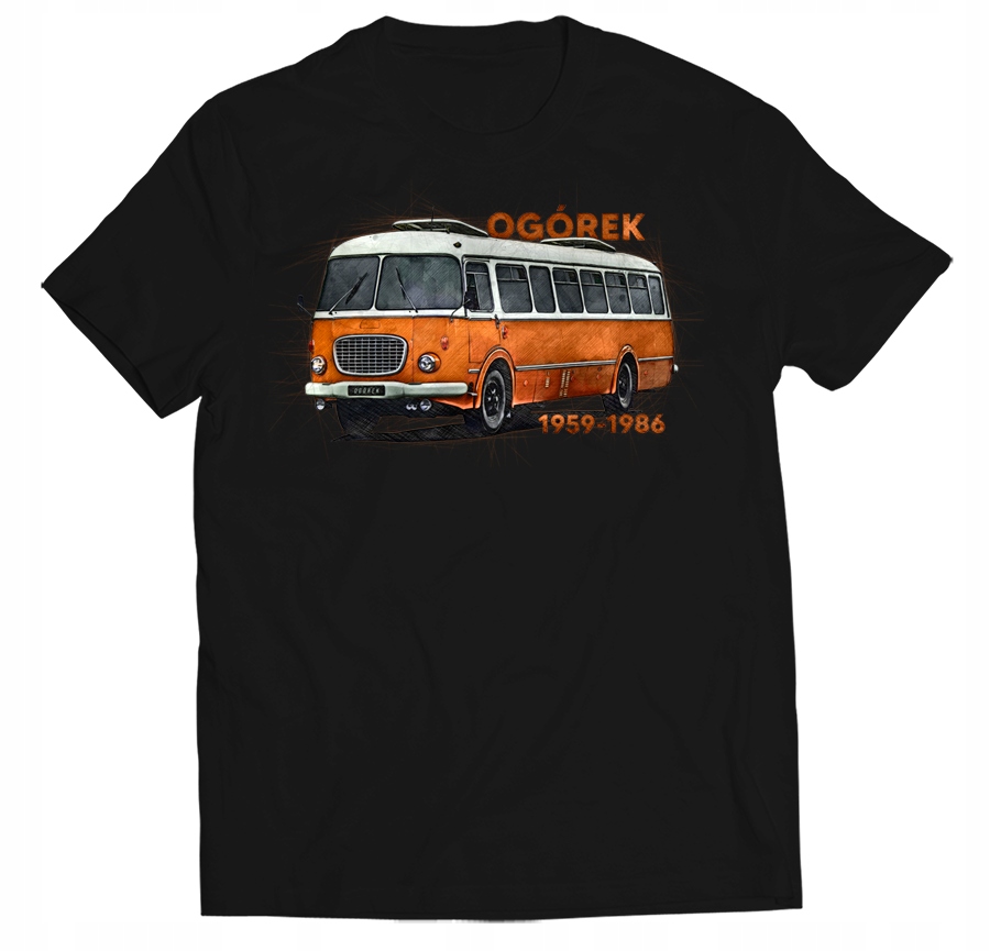 

Koszulka Z Ogórkiem Tshirt Autobus Prl Ogórek S