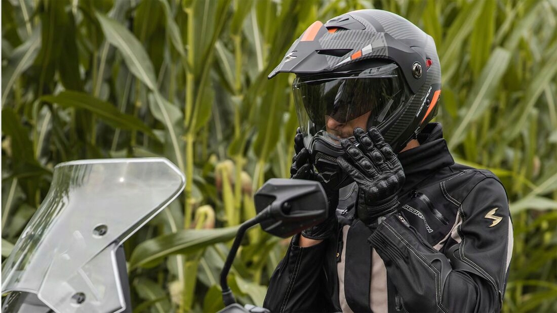 SCORPION KASK ADX-2 CAMINO MAT BK-SIL-ORANGE M Rodzaj lakieru matowy