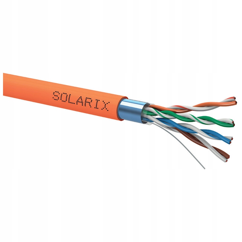 Przewód F/utp Lsohfr kat.5e Solarix 500m B2ca