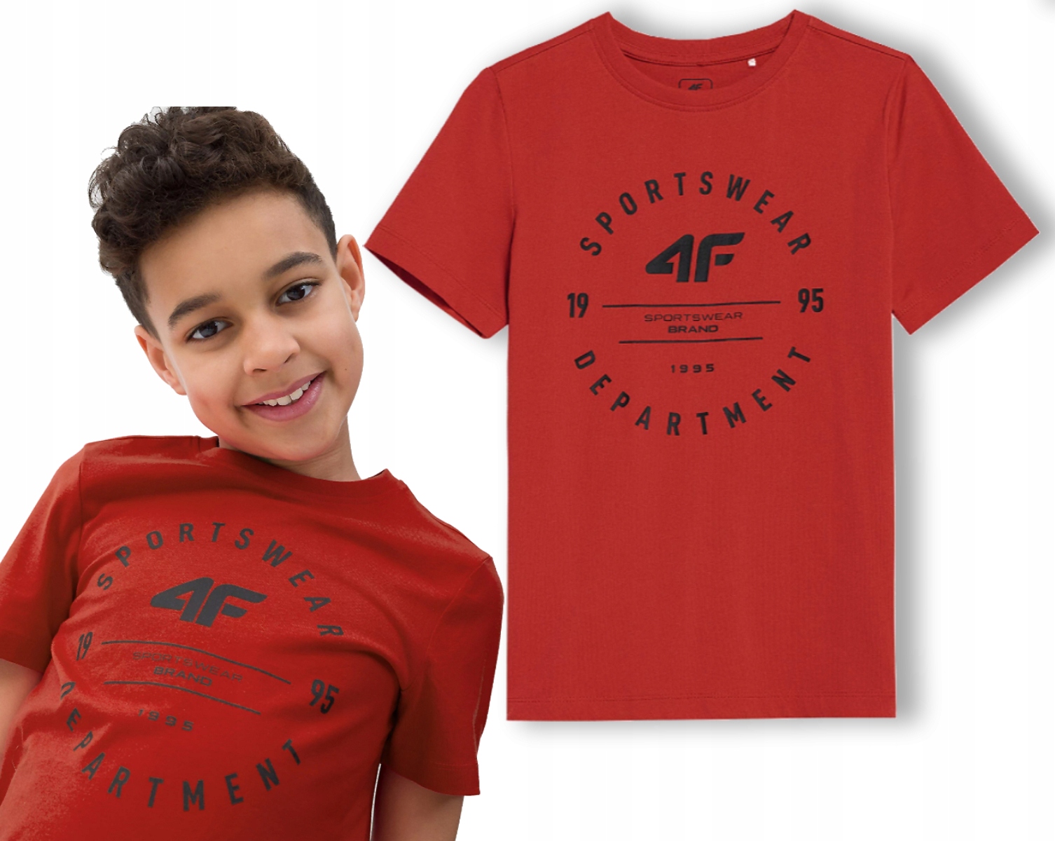 

Tshirt 4F Koszulka Chłopięca Sportowa Bawełniana
