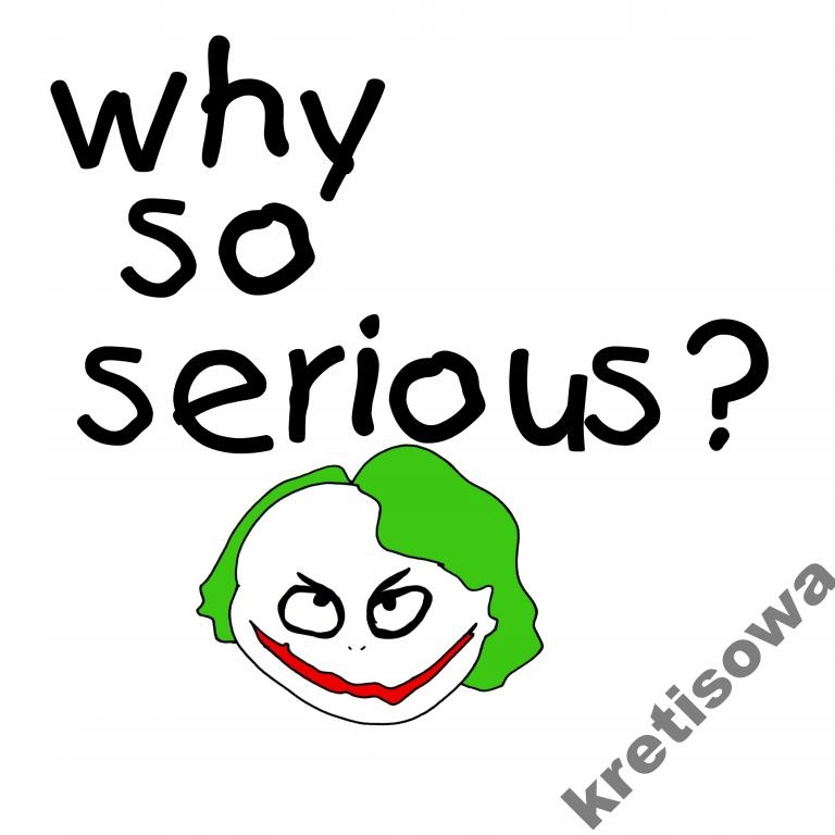 

Damska Koszulka Śmieszne Wzory Joker Omg Wtf s6b