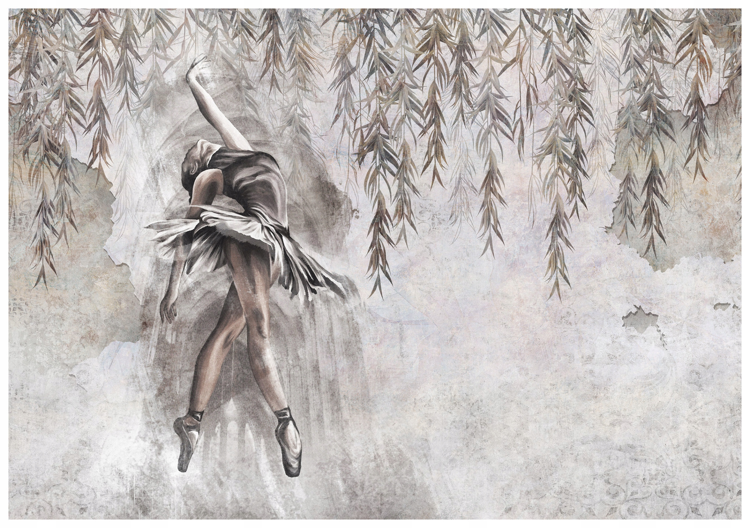 Vliesová fototapeta Balerína Akvarel Tanec Grace Klid 150x105 lepidlo