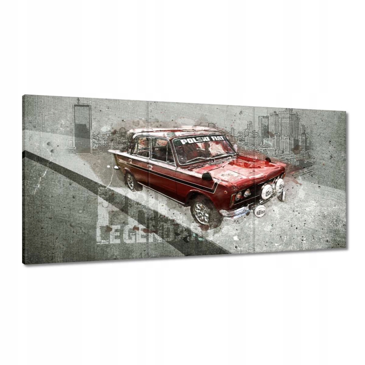 Obrazy 180x90 Červený Veľký Fiat 125p