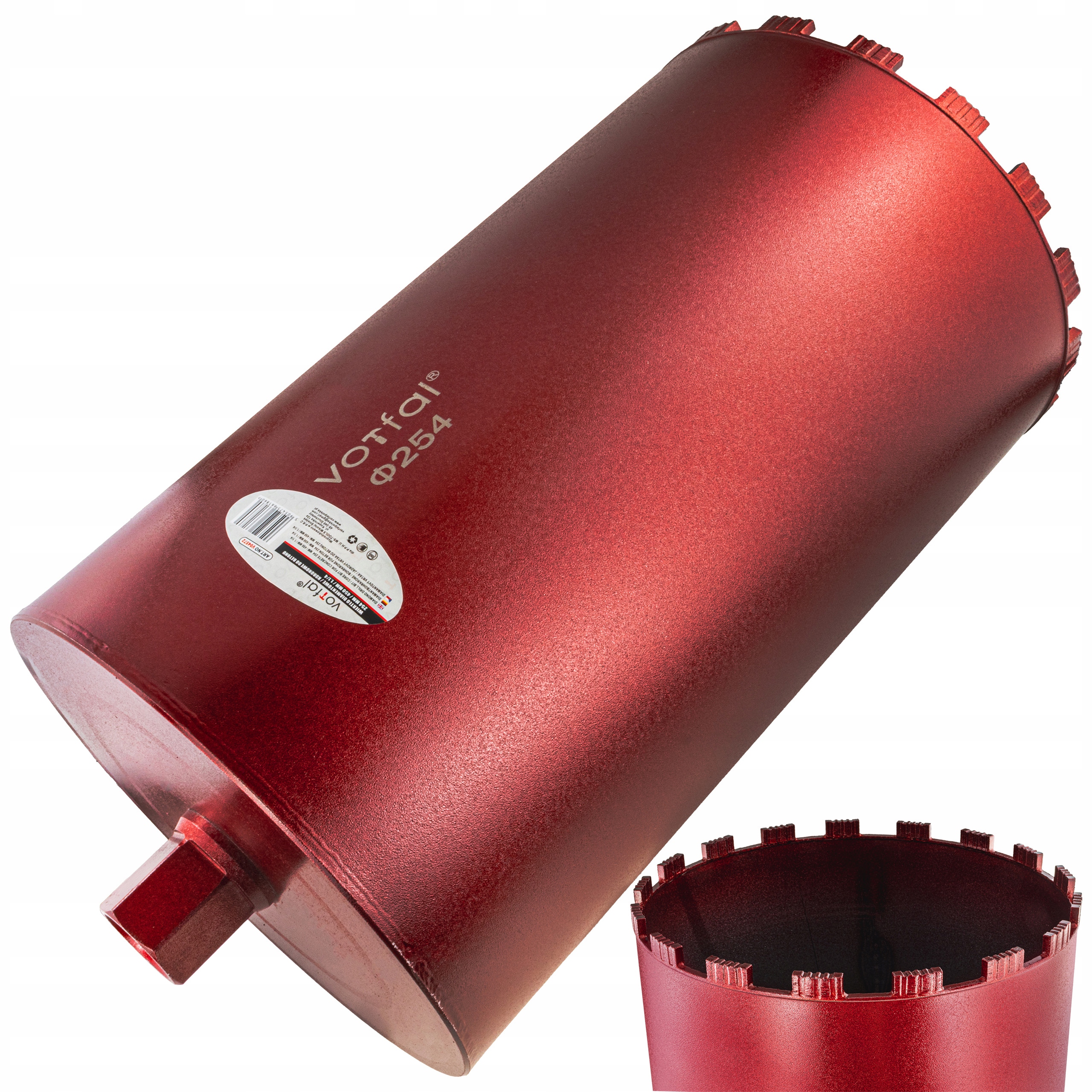 Wiertło Koronowe Diamentowe Do Betonu 254 x 450mm Wiertnica Otwornica 1.1/4