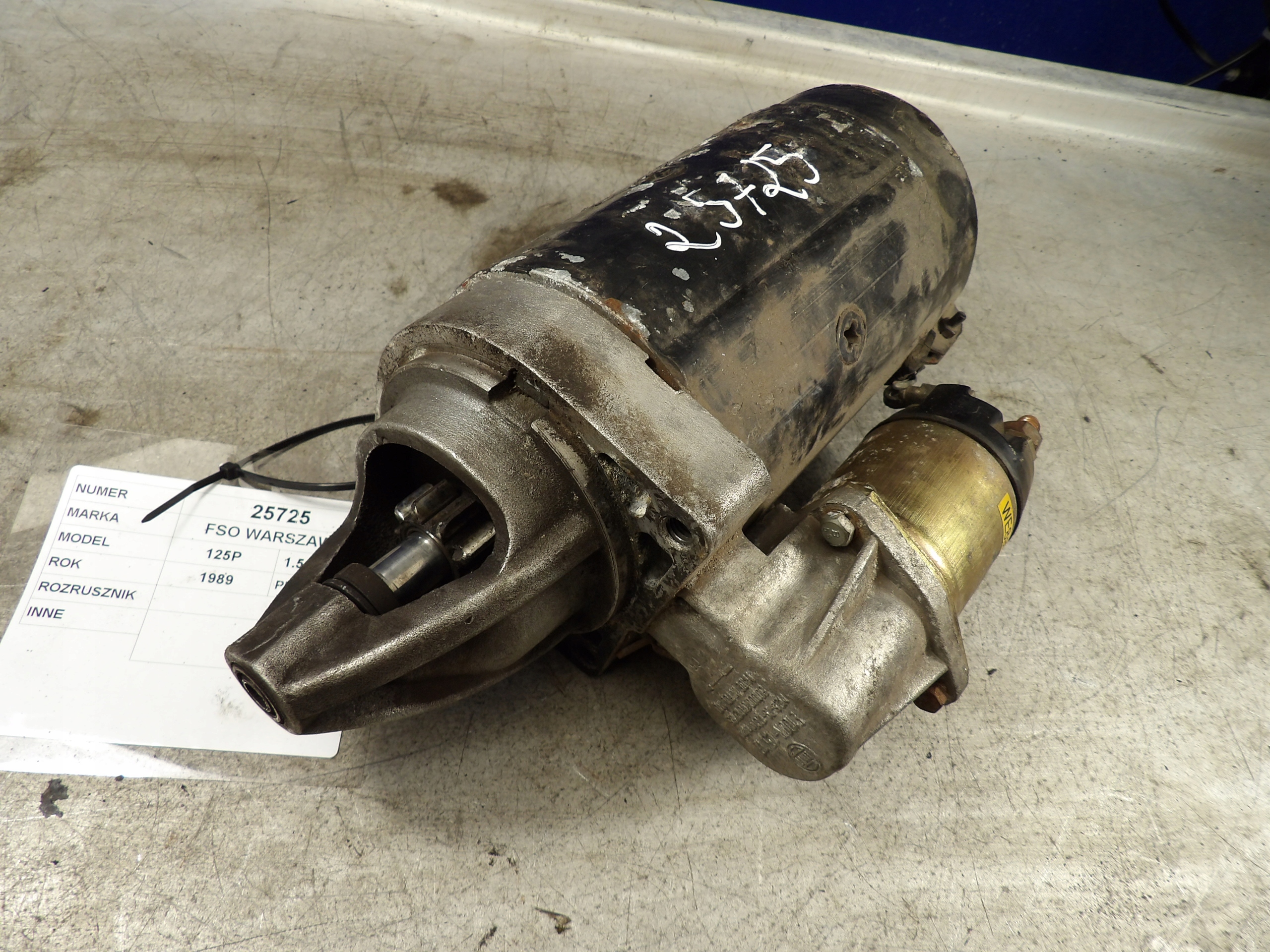 Fiat 125 1,5 starter 8010000/012765 E100N-1.5/12