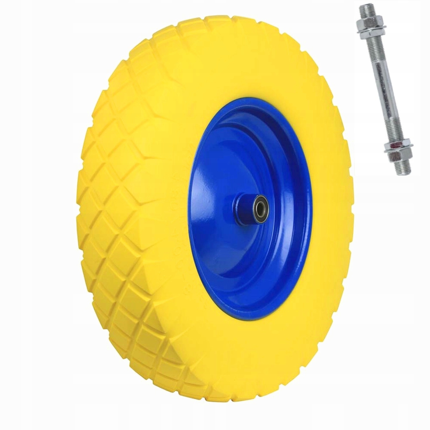 KOŁO PEŁNE DO TACZKI 4.80/4,00-8 TACZEK +OŚ KOSTKA