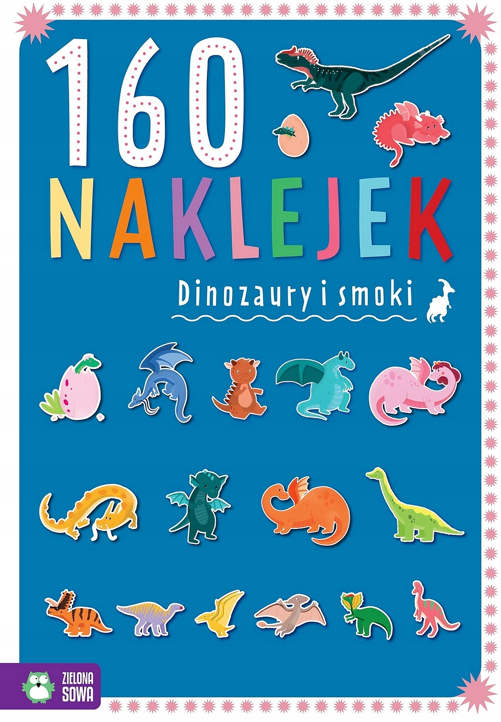 

160 Naklejek Dinozaury I Smoki Kolorowanka