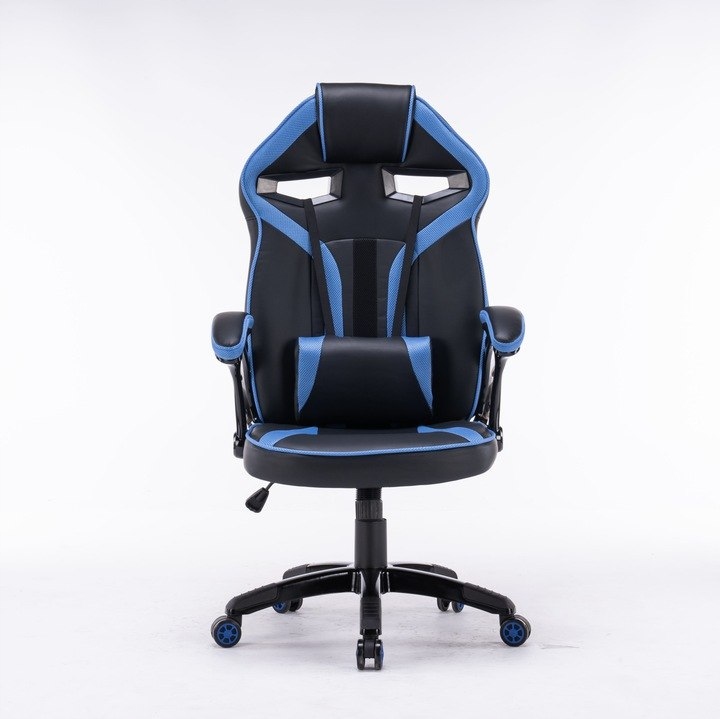 FOTEL OBROTOWY GAMINGOWY KRZESŁO DRIFT NIEBIESKI Głębokość mebla 67 cm