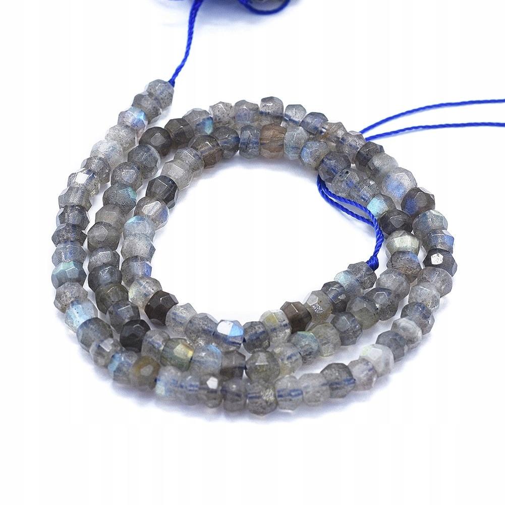 Přírodní Labradorit 5.5-6x3.5-4mm 87ks/37cm/nic