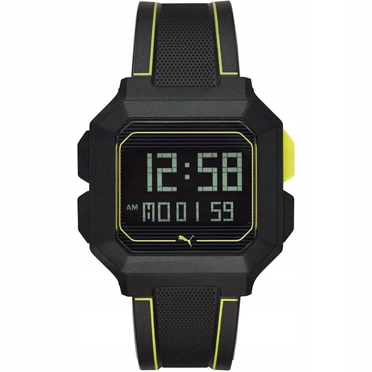 Pánské hodinky sportovní hodinky Puma Remix P5024 quartz digitální černé