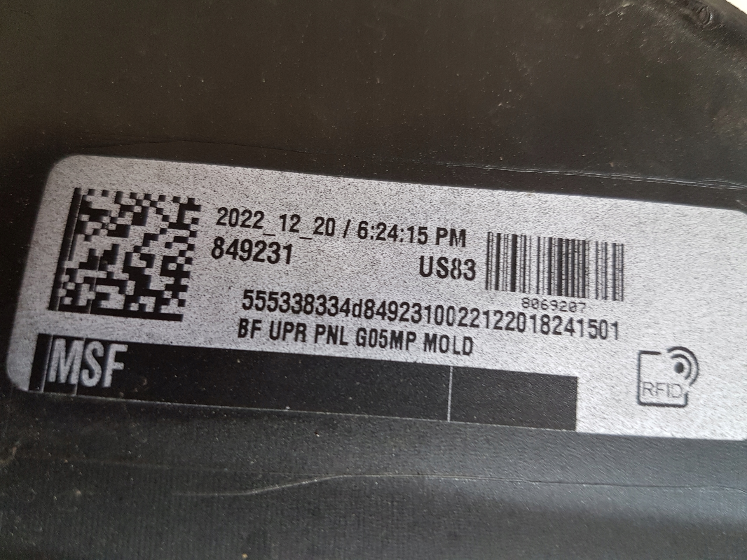 front bumper BMW X5 G05 m-packet 8069207