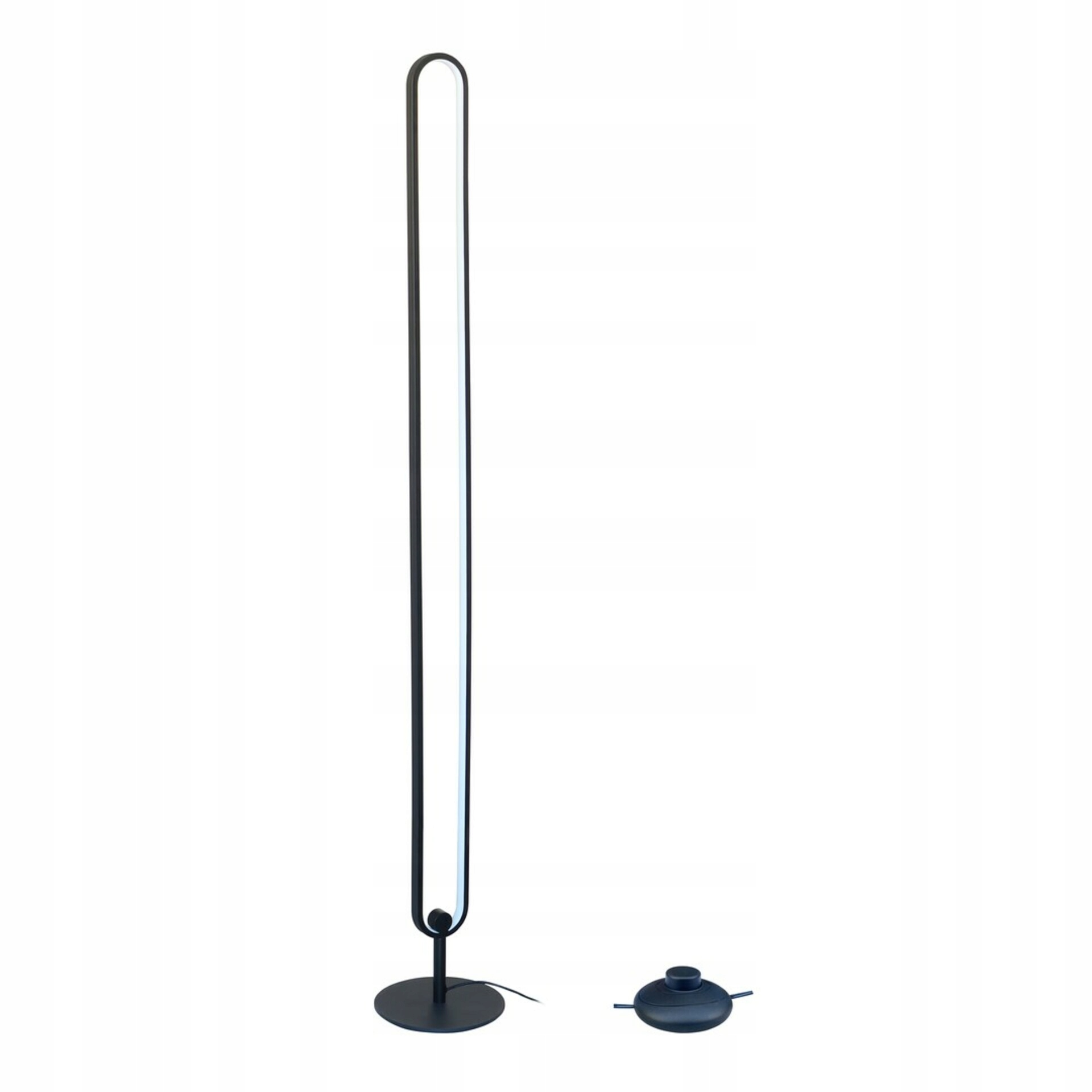 Stojacia Led lampa Rabalux Barto 19W, Rgb, diaľkové ovládanie, čierna