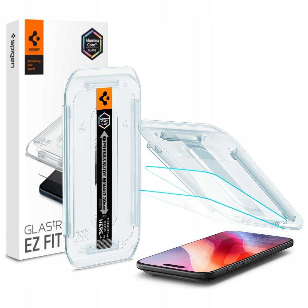 Tvrzené sklo Spigen Glas.TR "ez Fit" pro iPhone Air 2 ks čiré