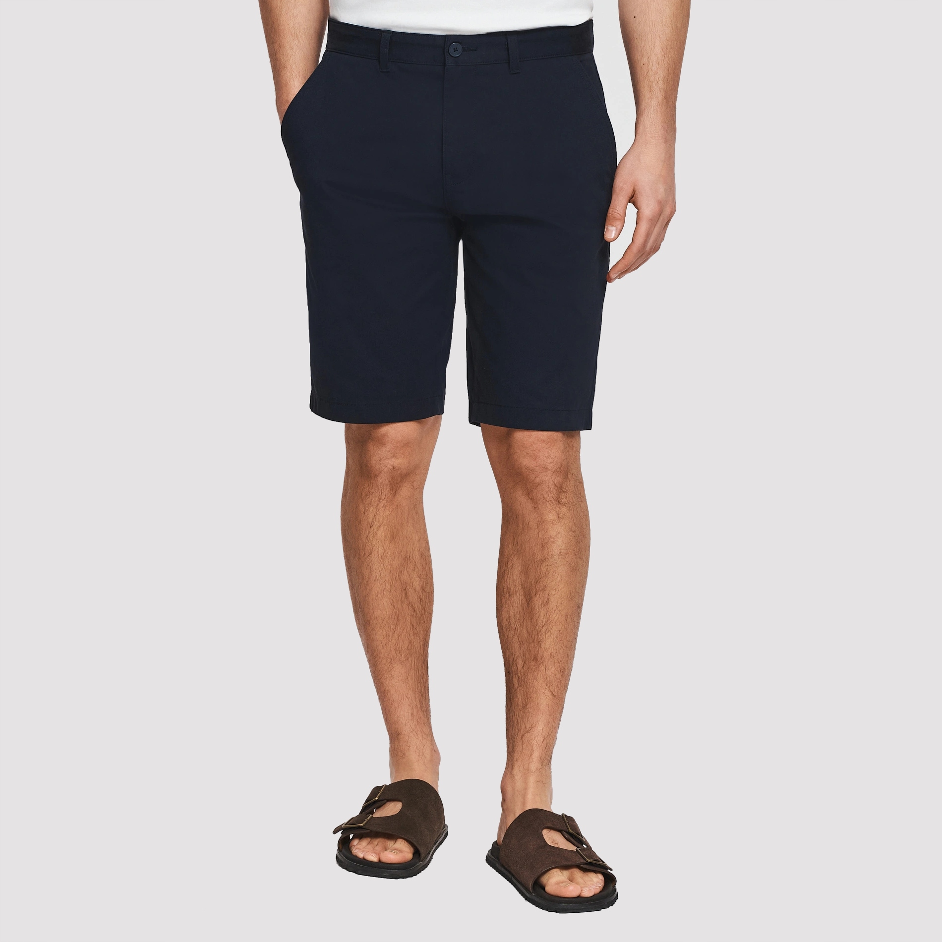 Bavlněné pánské kraťasy v tmavě modré barvě Regular Pako Lorente vel