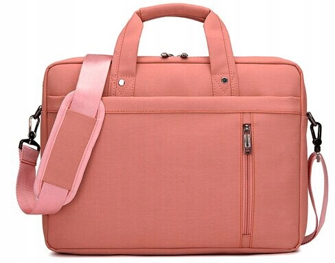 Casualowa mocna Torba na laptopa 17,3" Burnur antishock melanż różowy