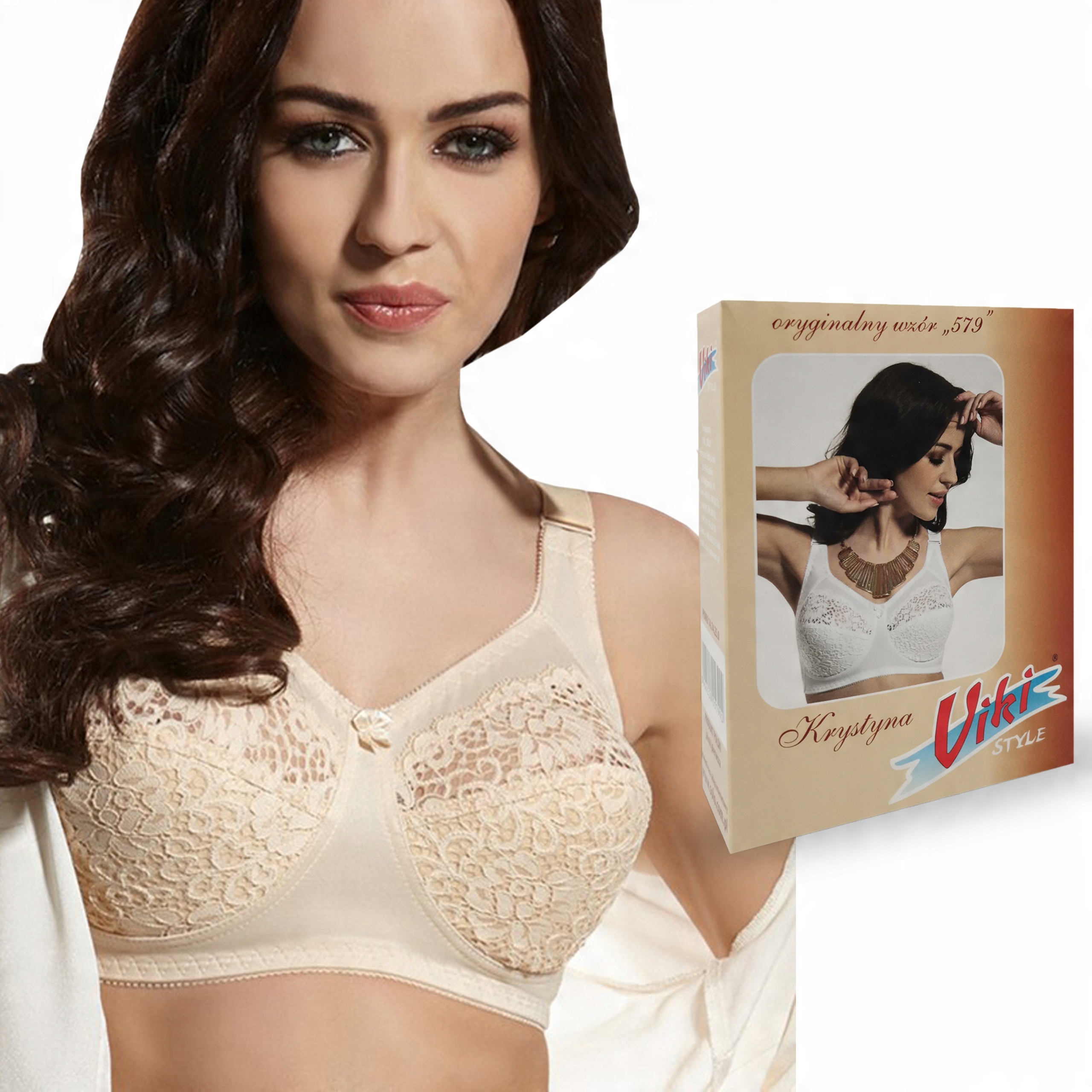

biustonosz Viki 579 Krystyna beżowy , 95C