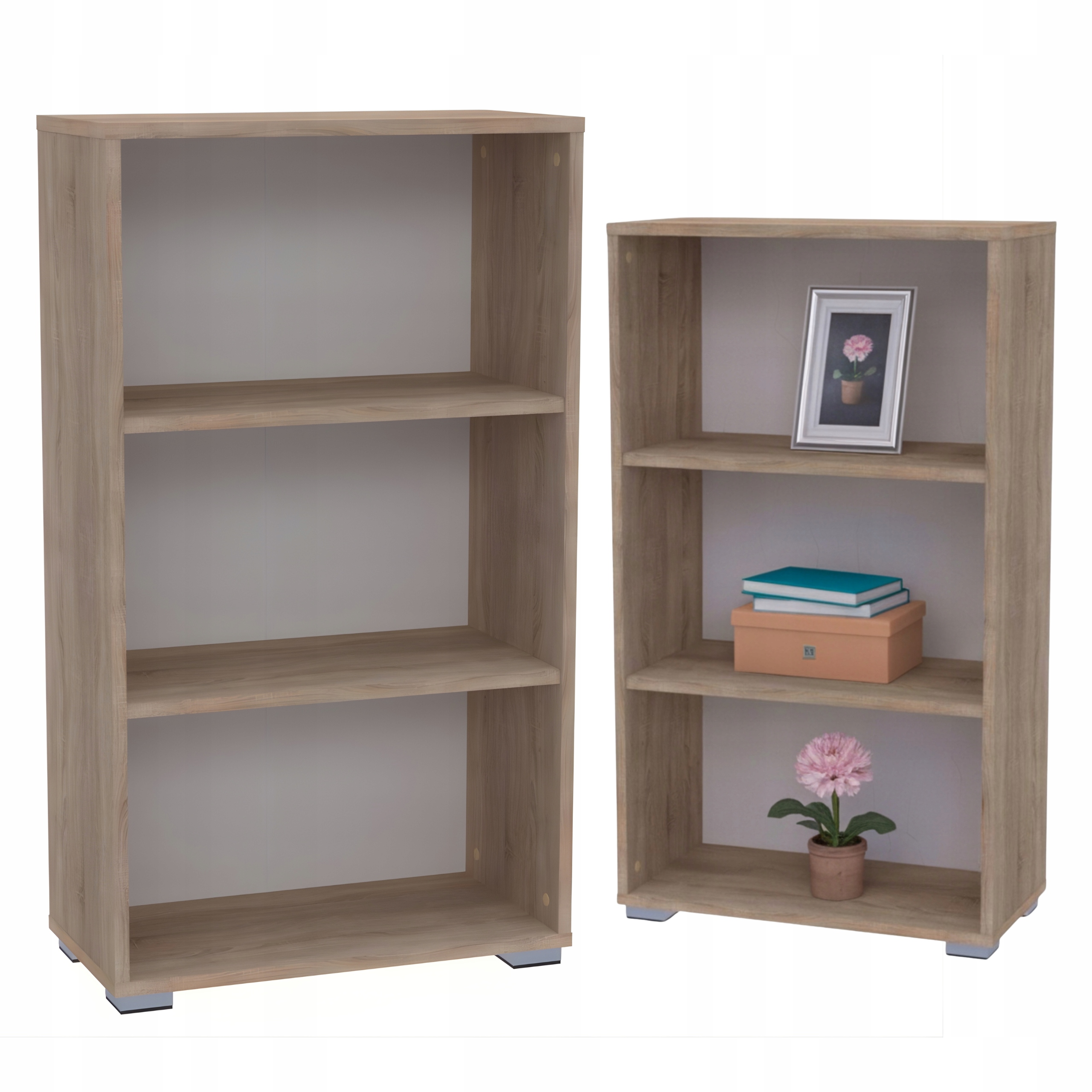 Regál na knihy hračky skříňka komoda police otevřená Dub Sonoma 60x106x30