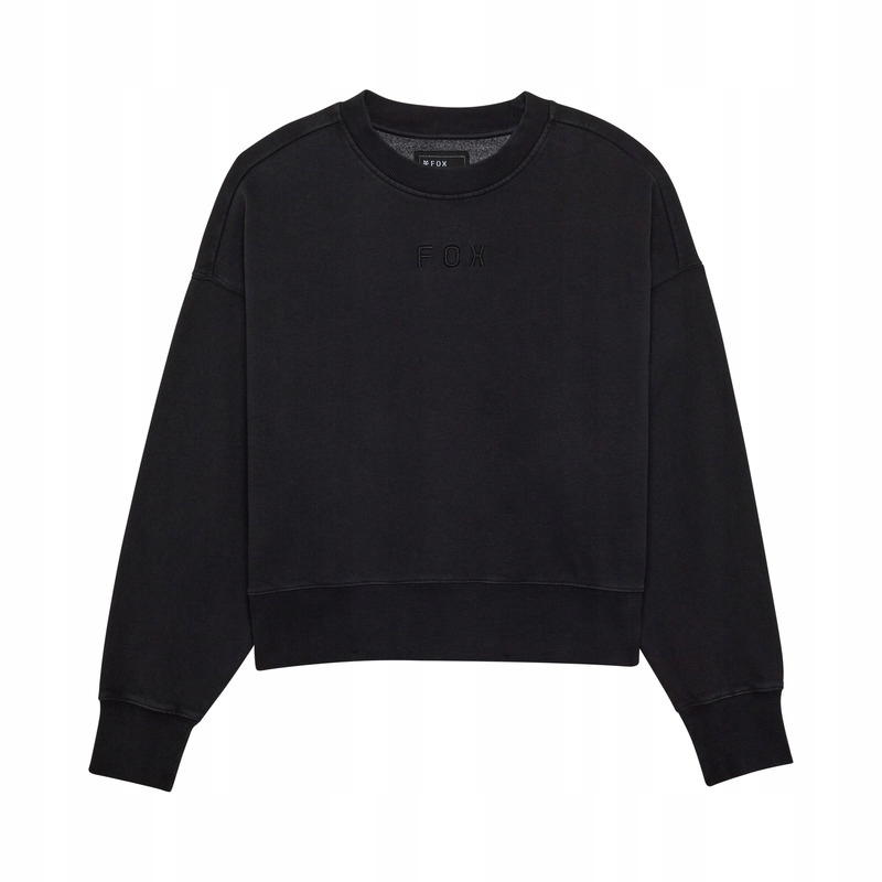 Dámska mikina Fox Wordmark Oversized Fleece Crew Black Xs