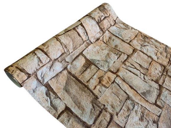 

Tapeta Flizelinie Kamień Łupek Mur Cegła efekt 3D