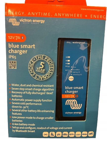 

Ładowarka Victron Blue Smart 12V 7A IP65 Agm, Gel