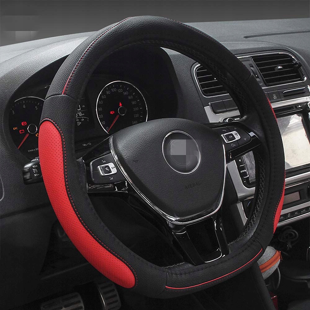 Czarno Czerwony Pokrowiec Kształt D 38 CM