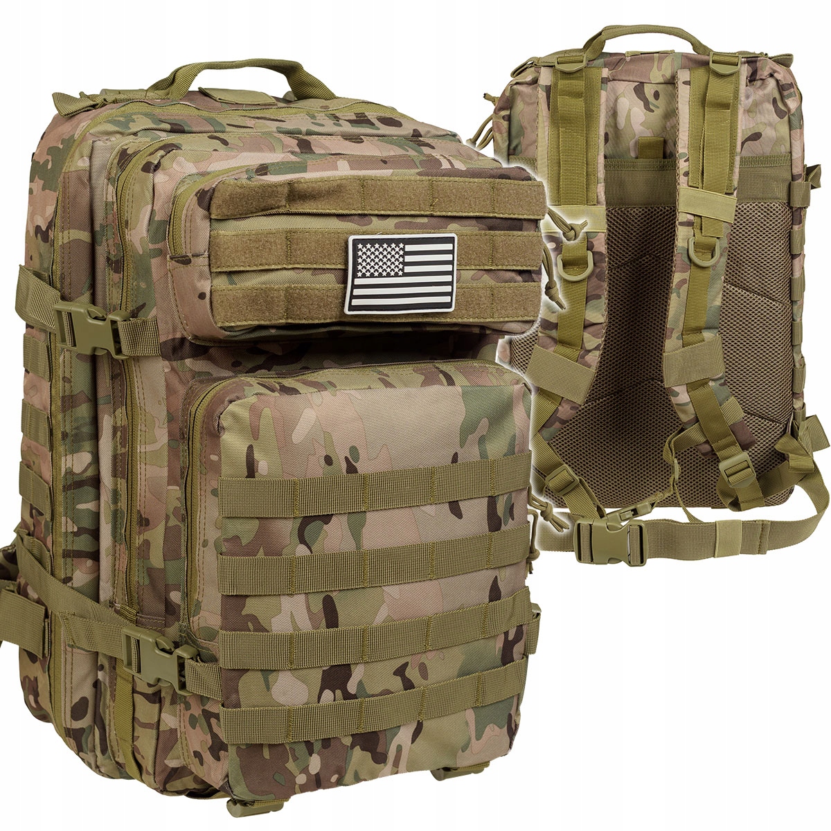 Plecak Męski Wojskowy Taktyczny Militarny Assault Us Army 36L Multicam