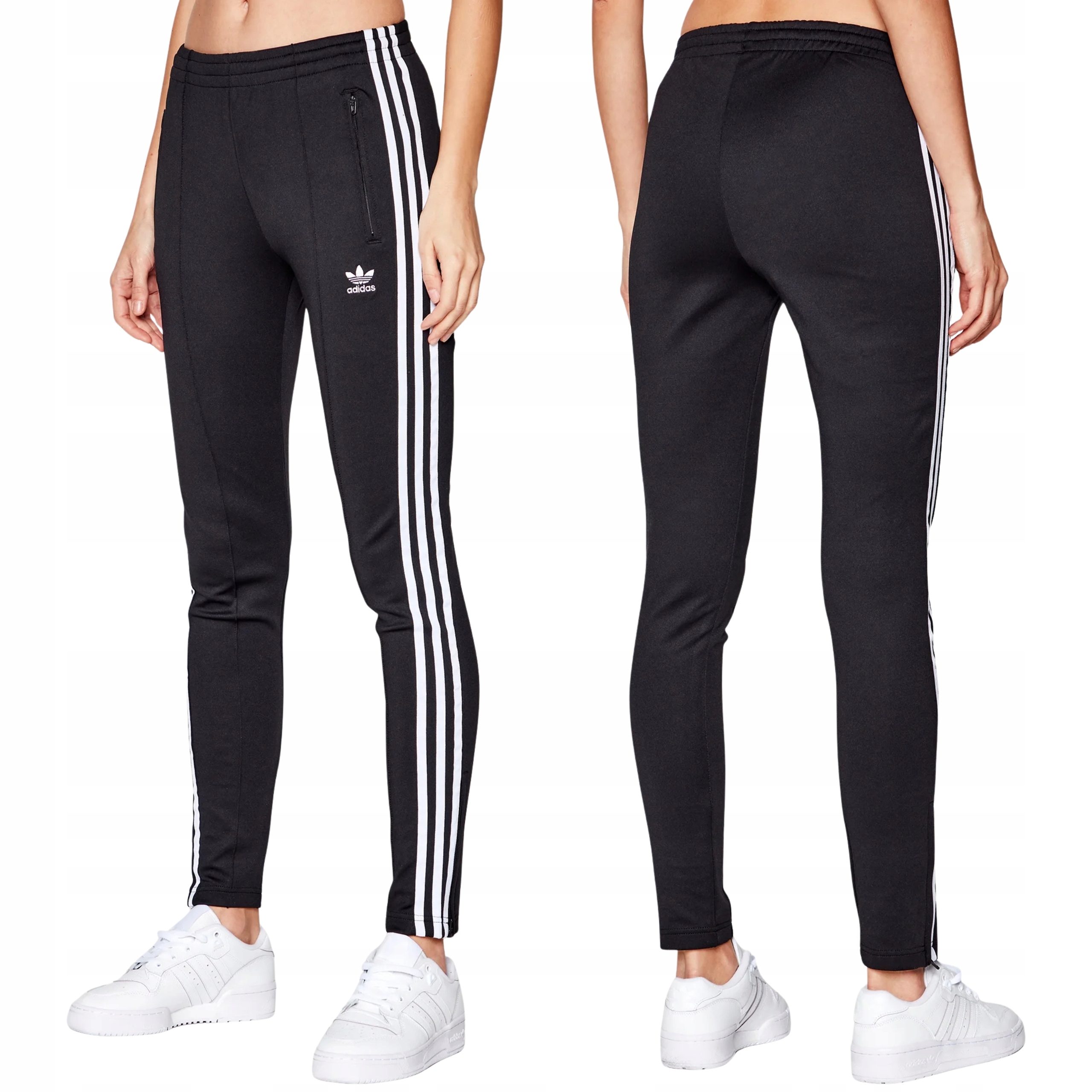 Dámské Sportovní Teplákové Kalhoty Černé Pohodlné Adidas S Kapsami 34 Xs