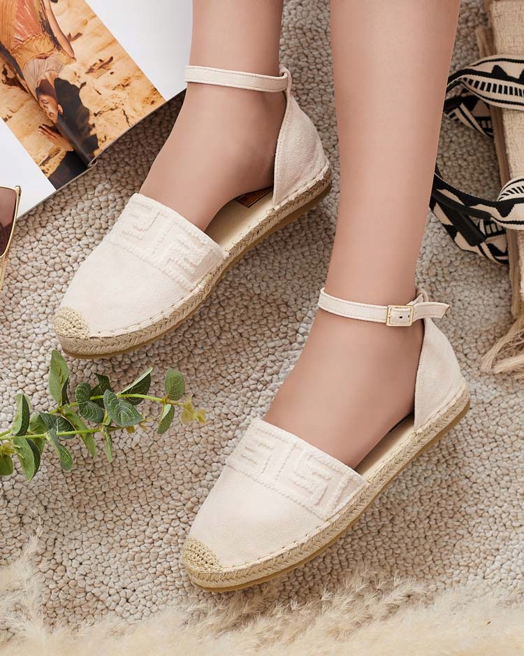 BEŻOWE ESPADRYLE DAMSKIE LOMERTA 39 Długość wkładki 24.7 cm